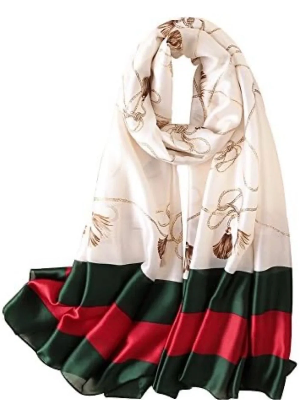 Womens 100% Mulberry Silk Scarf Long Satin Scarf Lightweight Wraps